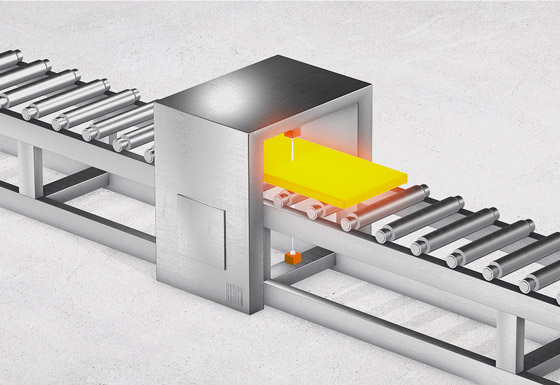 Thickness measurement in steel production
