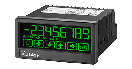 Standard signal device 2-channel, modular: 2 separately scalable analog inputs, 4 limits, analog output, 2 relay outputs, 3 display ranges. AC/DC supply voltage. Control monitoring, touch displays. LED or multicolor display process controllers