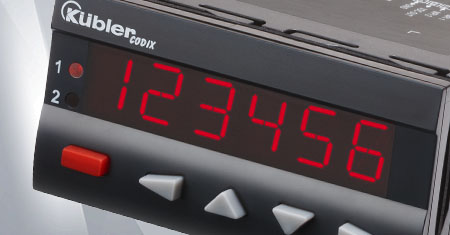 LED position displays with 96x48 mm DIN housing: Multifunction or dual function displays – incremental and absolute rotary encoder signals. Alternatively with interfaces.
