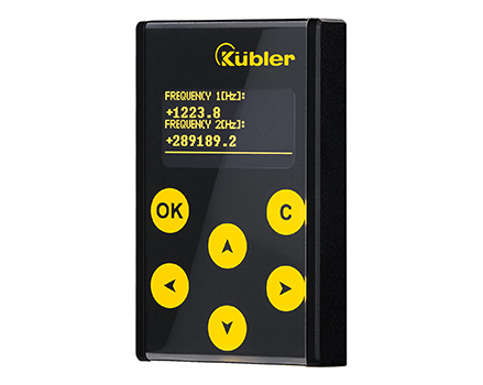 Operating and diagnostic display: For safe speed monitors SMC1.3 and SMC2.4, OLED touch screen, Individually scalable, Display of operating mode and error mode